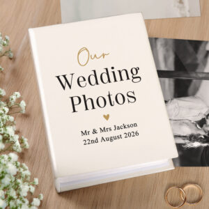 Personalised Black & Gold 6x4 Photo Album - Image 3