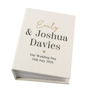 Personalised Black & Gold 6x4 Photo Album