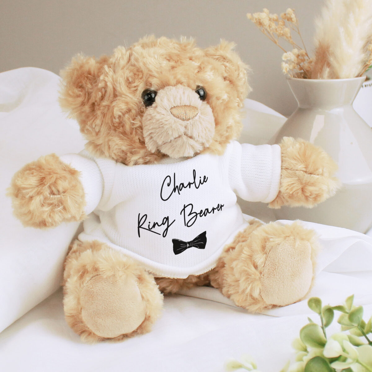 Personalised Bow Tie Page Boy Bear