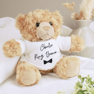 Personalised Bow Tie Page Boy Bear