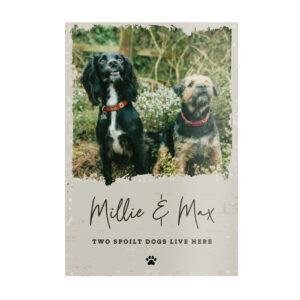 Personalised Photo Upload Pet Aluminium Sign