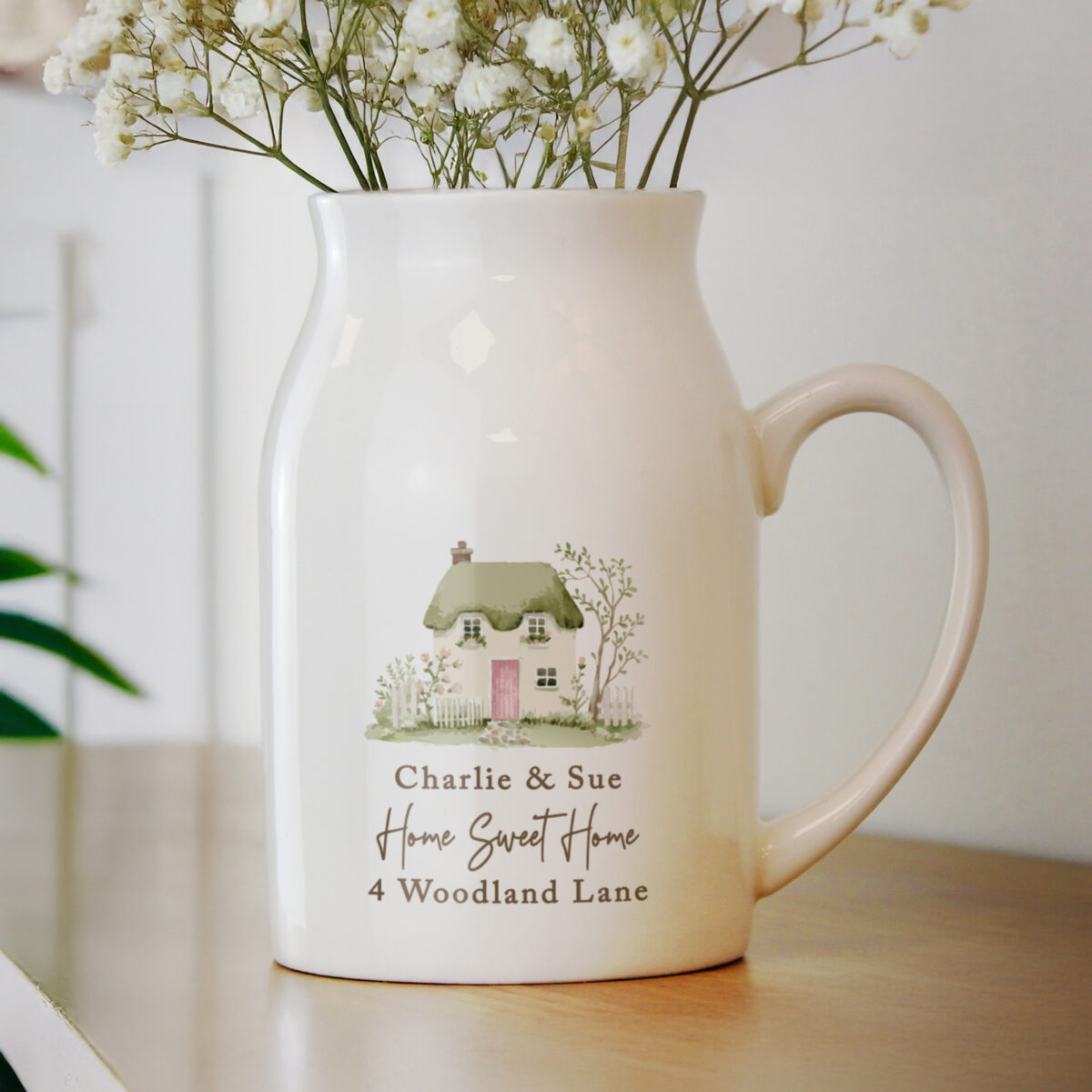 Personalised Country Cottage Jug Vase - Image 4