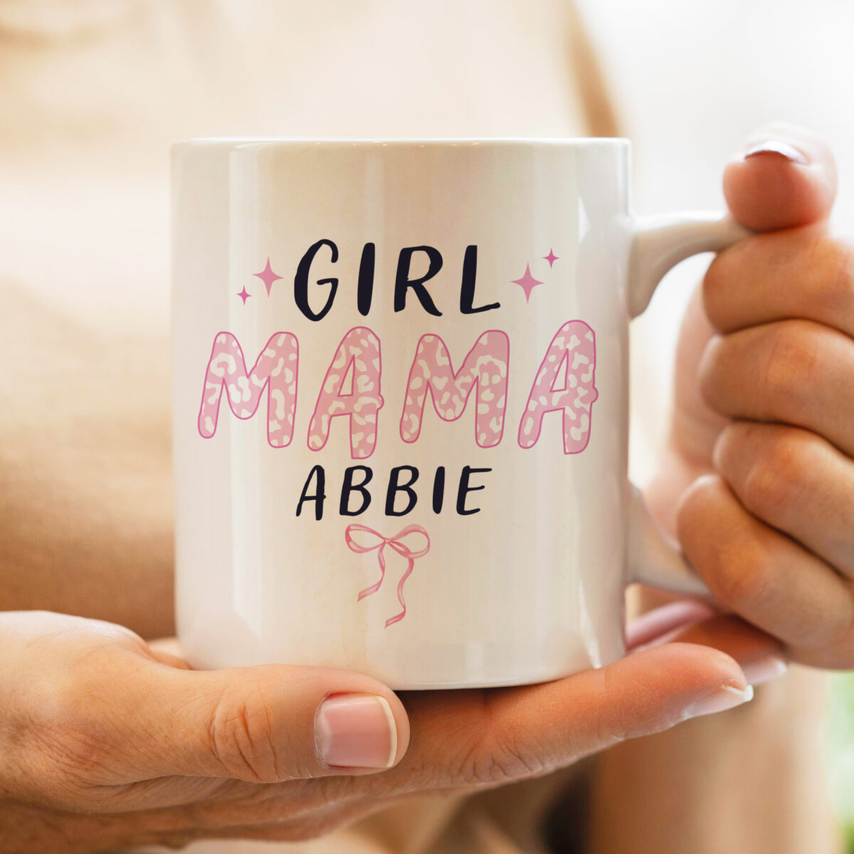 Personalised Girl Mama Mug - Image 3