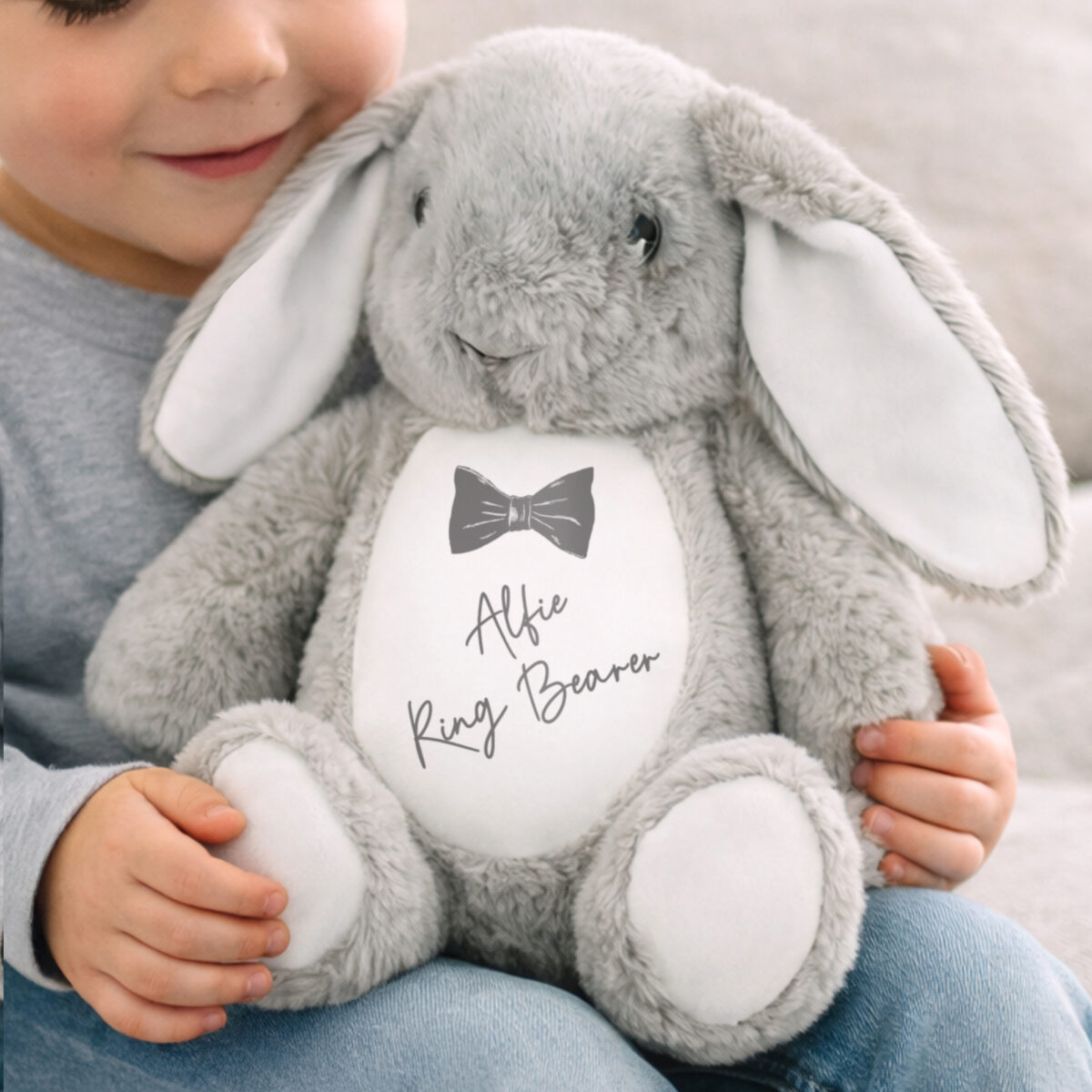 Personalised Bow Tie Bunny