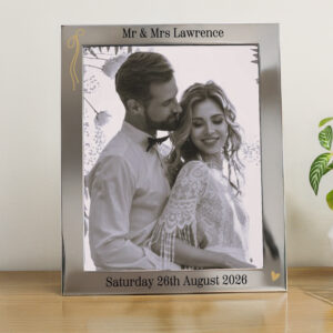 Personalised Black & Gold 8x10 Photo Frame