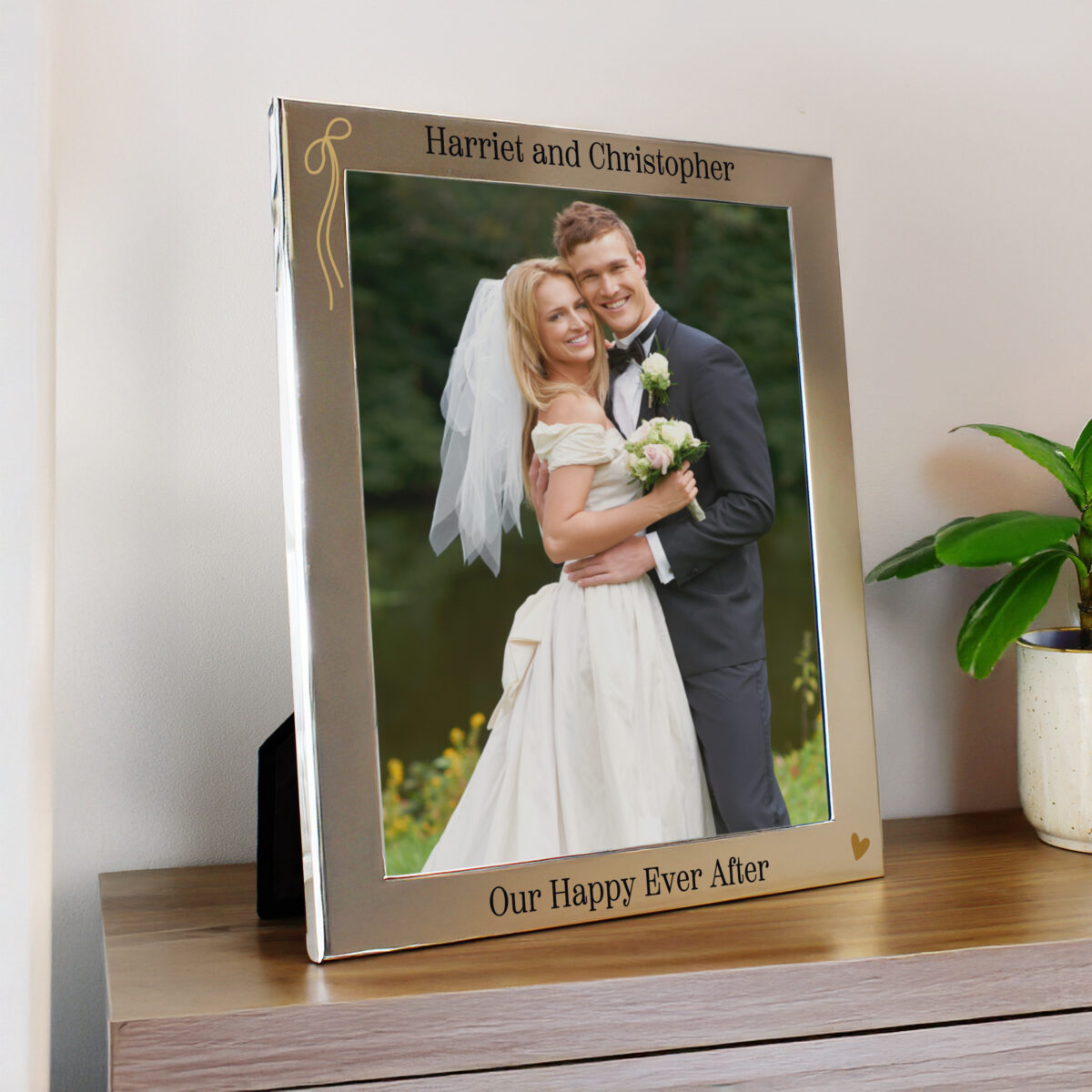 Personalised Black & Gold 8x10 Photo Frame