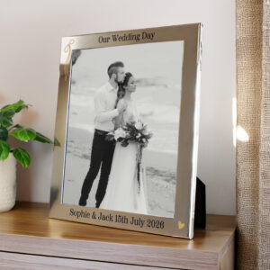 Personalised Black & Gold 8x10 Photo Frame