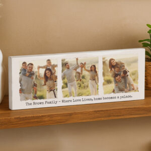 Personalised Photo Upload Mantel Block
