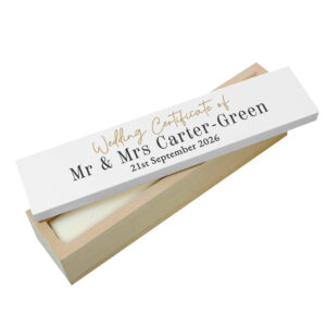 Personalised Black & Gold Certificate Holder