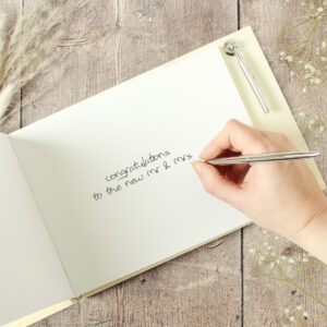 Personalised Black & Gold Guestbook