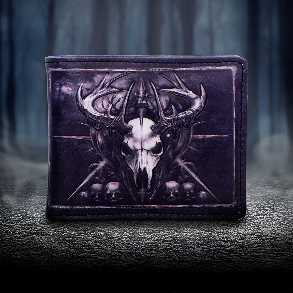 The Dark Augury Embossed Wallet 9.5cm