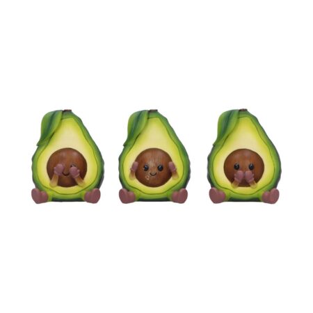 Three Wise Avocado Collectible Figurines 8.5cm