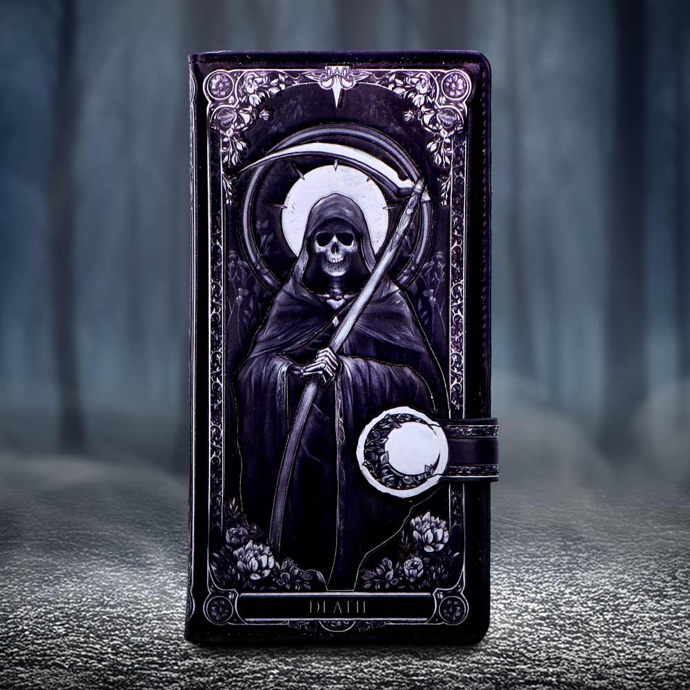 Skeleton Tarot Embossed Purse