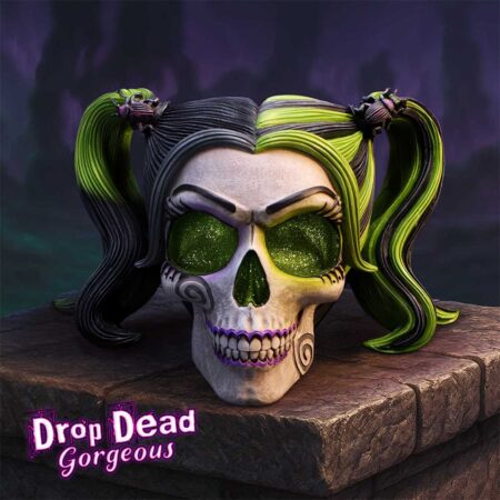 Drop Dead Gorgeous - Beetles and Bugs Skull 12.9cm
