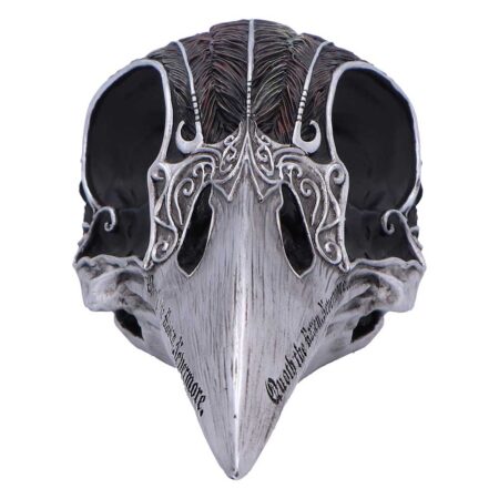 Quoth The Raven Skull Ornament 7.5cm