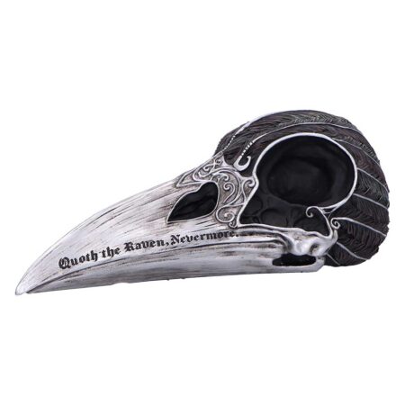 Quoth The Raven Skull Ornament 7.5cm