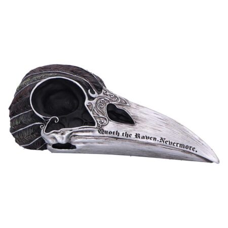 Quoth The Raven Skull Ornament 7.5cm