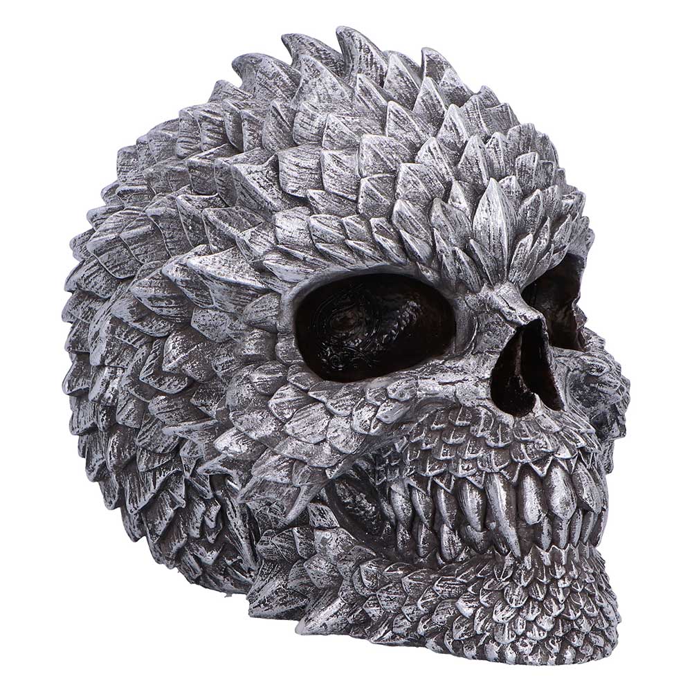 Scaled Remains Skull Figurine 15.4cm