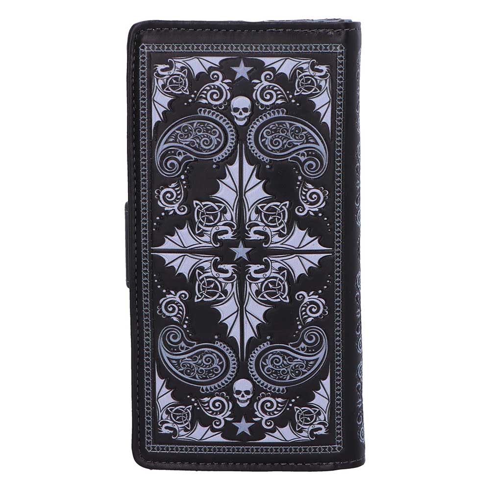 Skull Embrace Embossed Purse by Anne Stokes