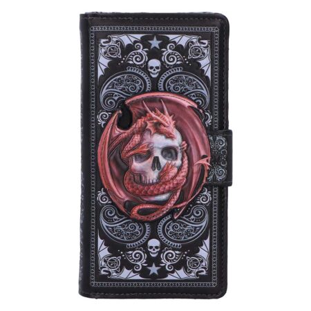 Skull Embrace Embossed Purse by Anne Stokes