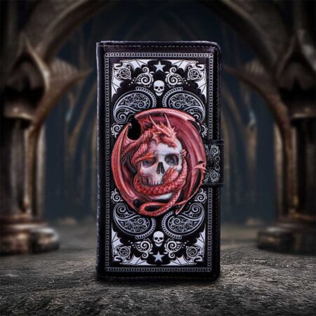 Skull Embrace Embossed Purse by Anne Stokes