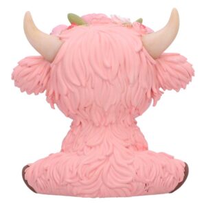 Primrose Pink Flower Cow 10.8cm - Image 4