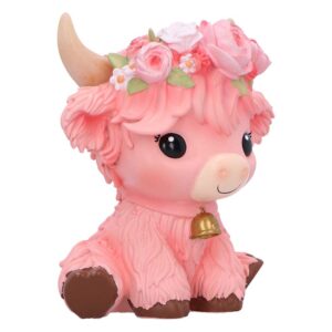 Primrose Pink Flower Cow 10.8cm - Image 5