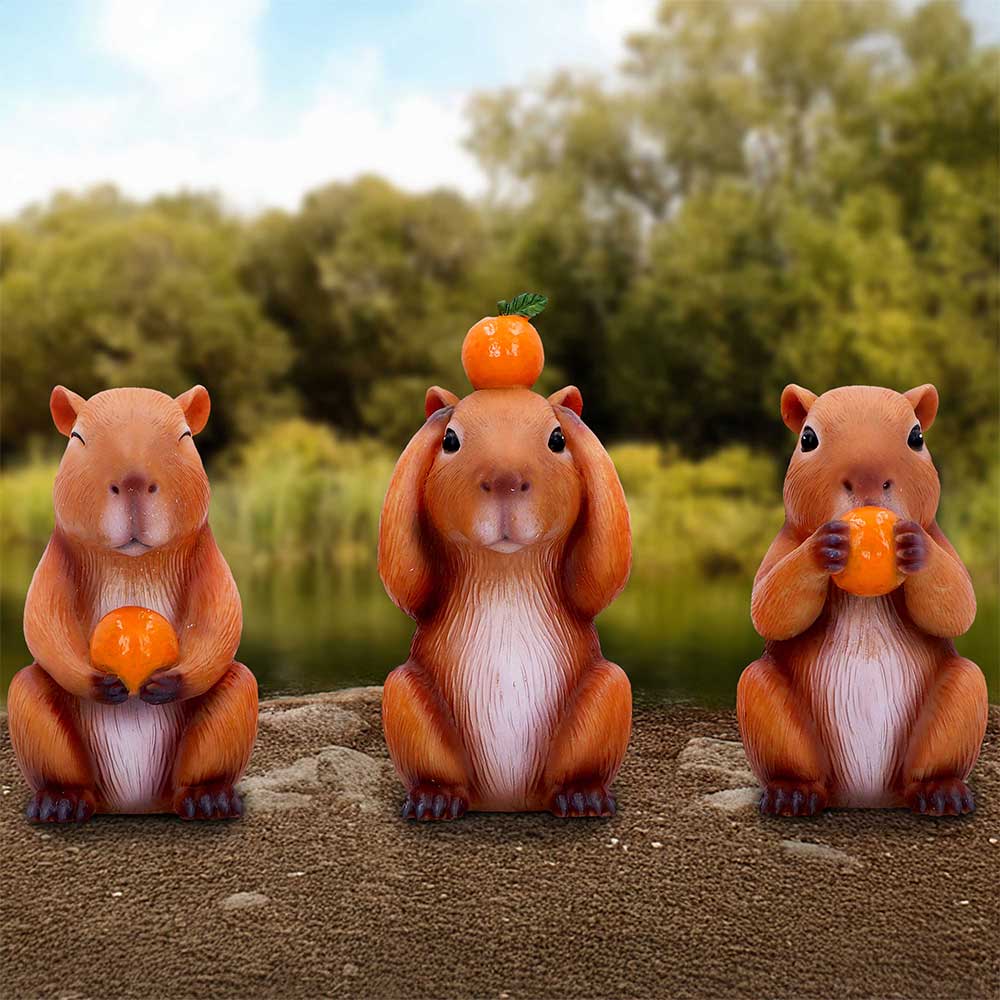 Three Wise Capybara 10.5cm