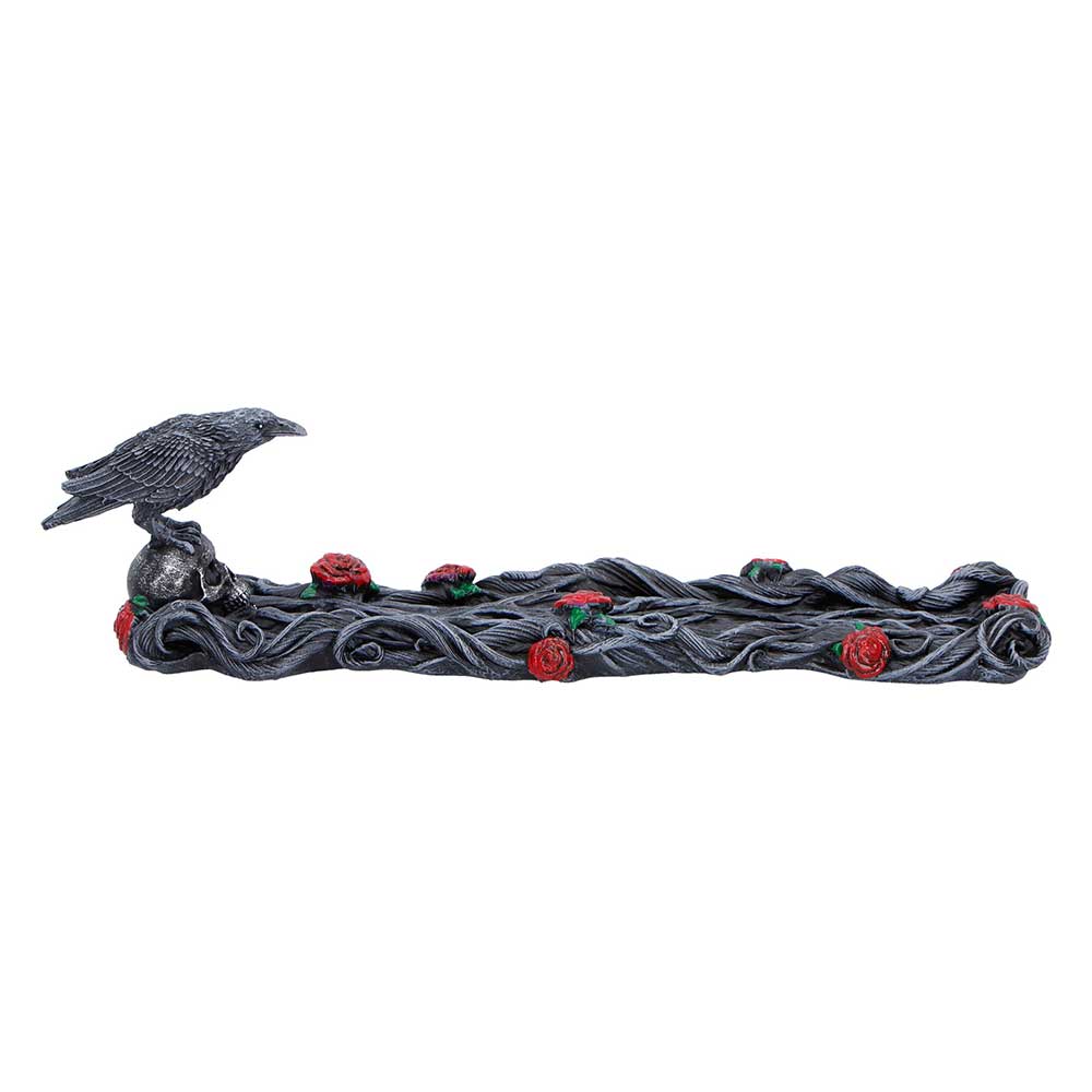Twilight Bloom Gothic Raven Incense Burner