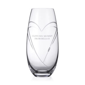 Personalised Hearts Barrel Vase with Swarovski Crystals - Image 9