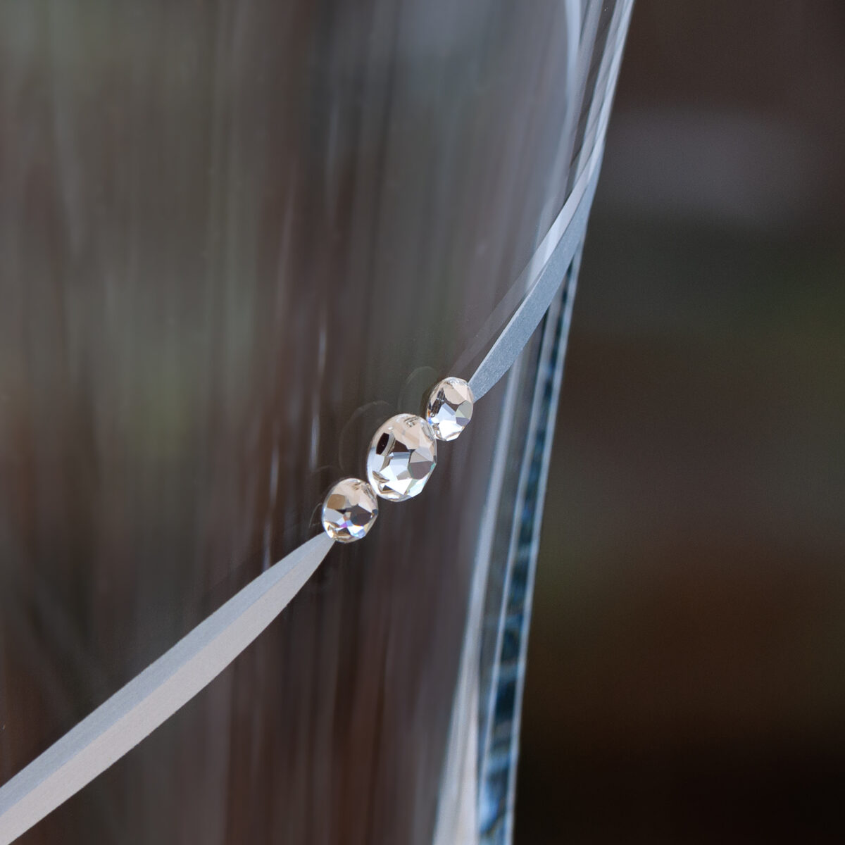 Personalised Hollow Sided Vase with Swarovski Crystals