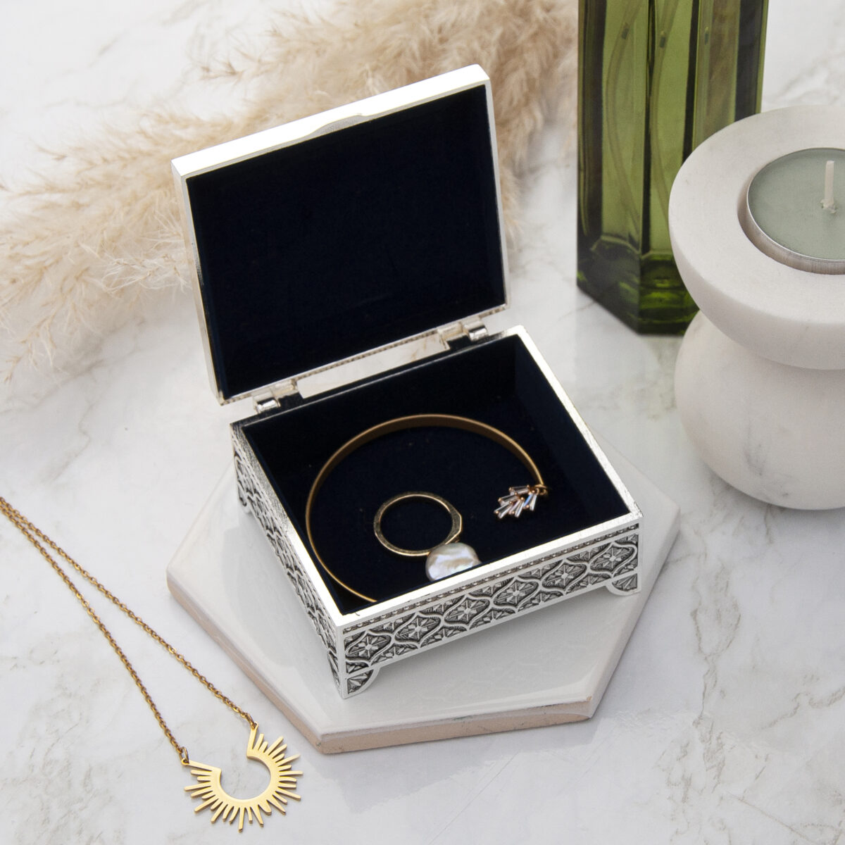 Personalised Miniature Mosaic Trinket Box