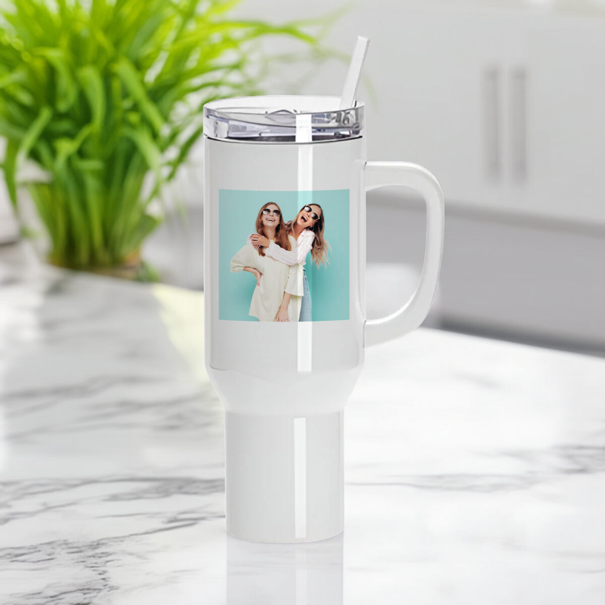 Personalised Photo Stainless Steel Tumbler Travel Mug