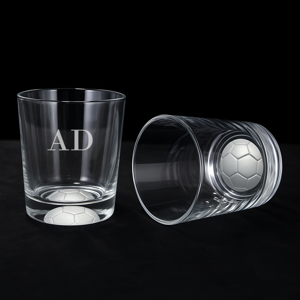Monogrammed Football Tumbler