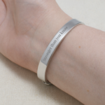 Personalised Men's Clenched Fists Cuff Bracelet