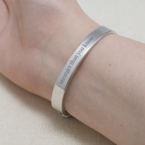 Personalised Men's Clenched Fists Cuff Bracelet