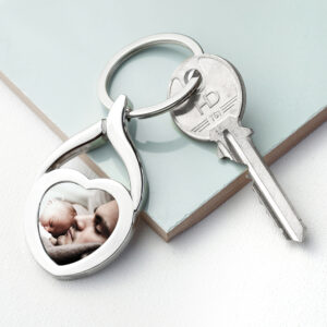Personalised Heart Photo Keyring