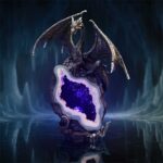 Midnight Custodian Light Up Dragon Figurine