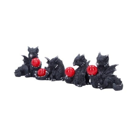 Midnight Treasures Mini Dragon Figurine Set of 4