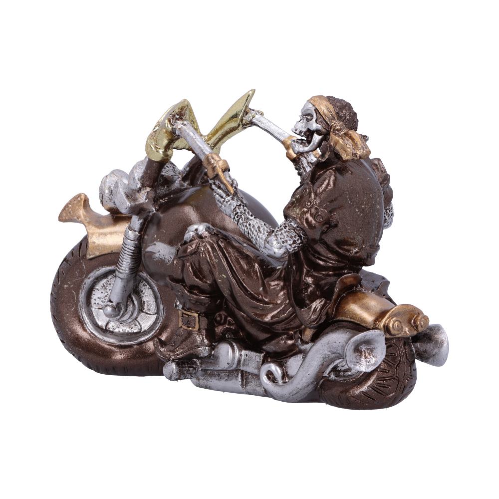 Bronze Full Throttle Motorbike Figurine 17cm