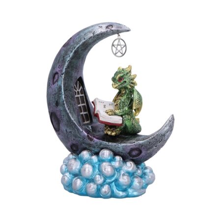Moonbound Scholar LED Dragon Figurine 21.2cm