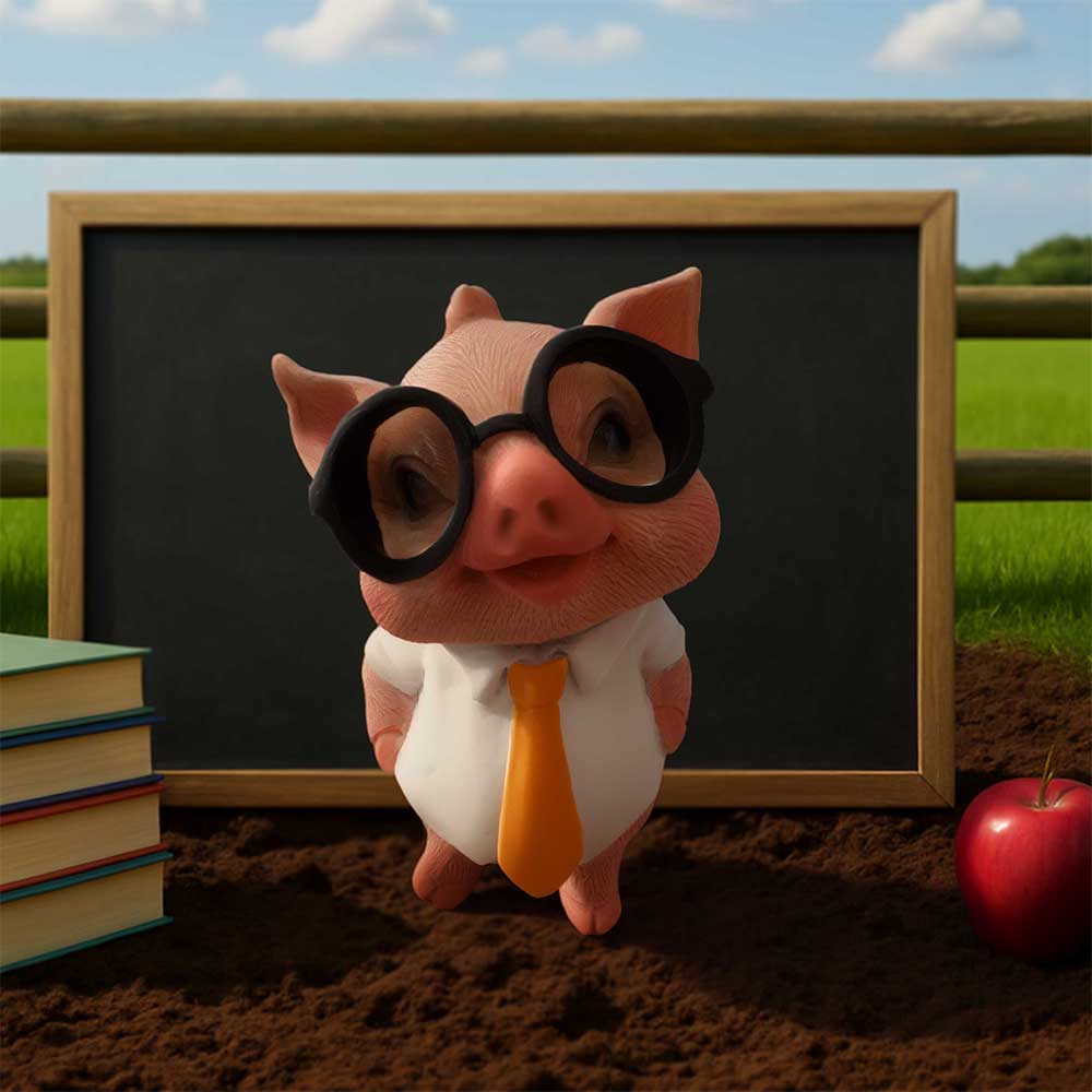 Porter Pig Figurine 11cm