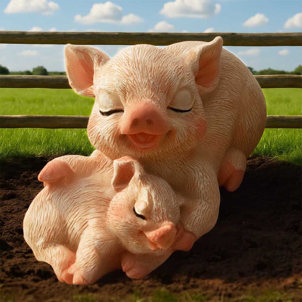 Snuggle Mini Pig Figurine 6.3cm