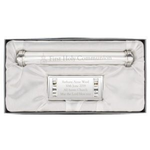 Personalised First Holy Communion Silver Plated Certificate Holder - Image 3