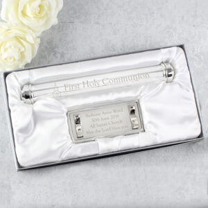 Personalised First Holy Communion Silver Plated Certificate Holder - Image 4