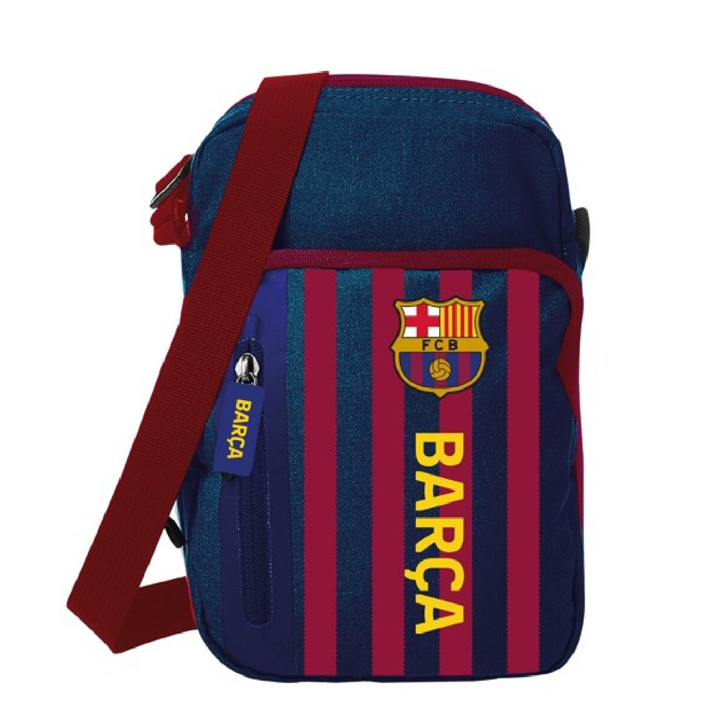 TM-07613-FC-Barcelona-Stripe-Shoulder-Bag TM 07613 FC Barcelona Stripe Shoulder Bag