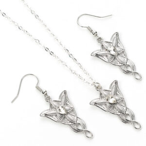 TM 07823 The Lord Of The Rings Evenstar Necklace Earrings Gift Box