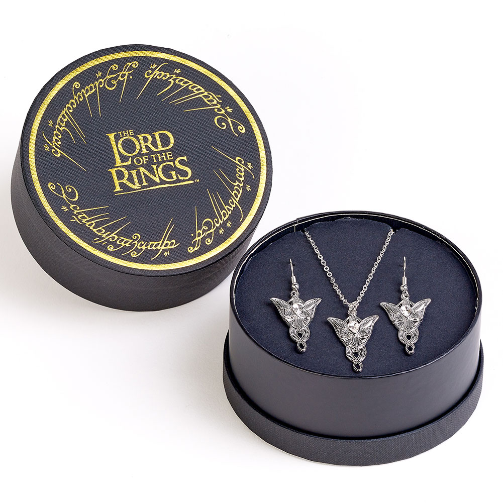 TM-07823-The-Lord-Of-The-Rings-Evenstar-Necklace-Earrings-Gift-Box TM 07823 The Lord Of The Rings Evenstar Necklace Earrings Gift Box