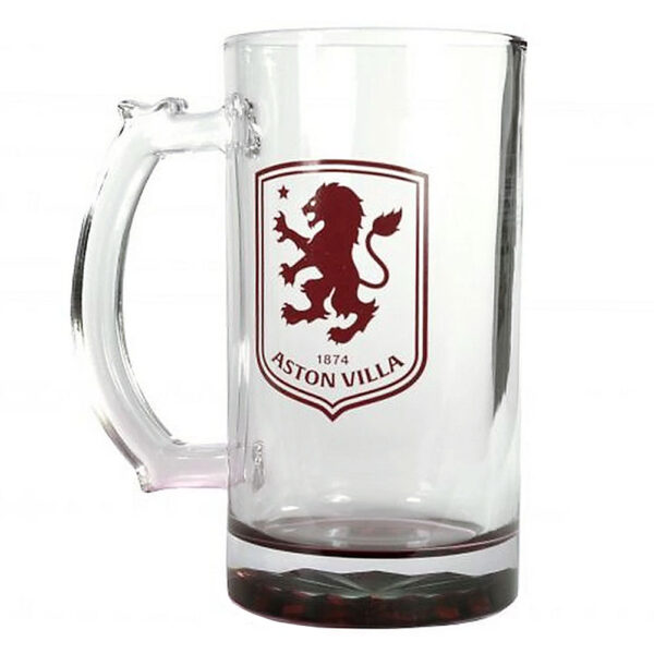 TM 07825 Aston Villa FC Stein Glass Tankard