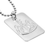 23648 Newcastle United FC Silver Plated Dog Tag Chain